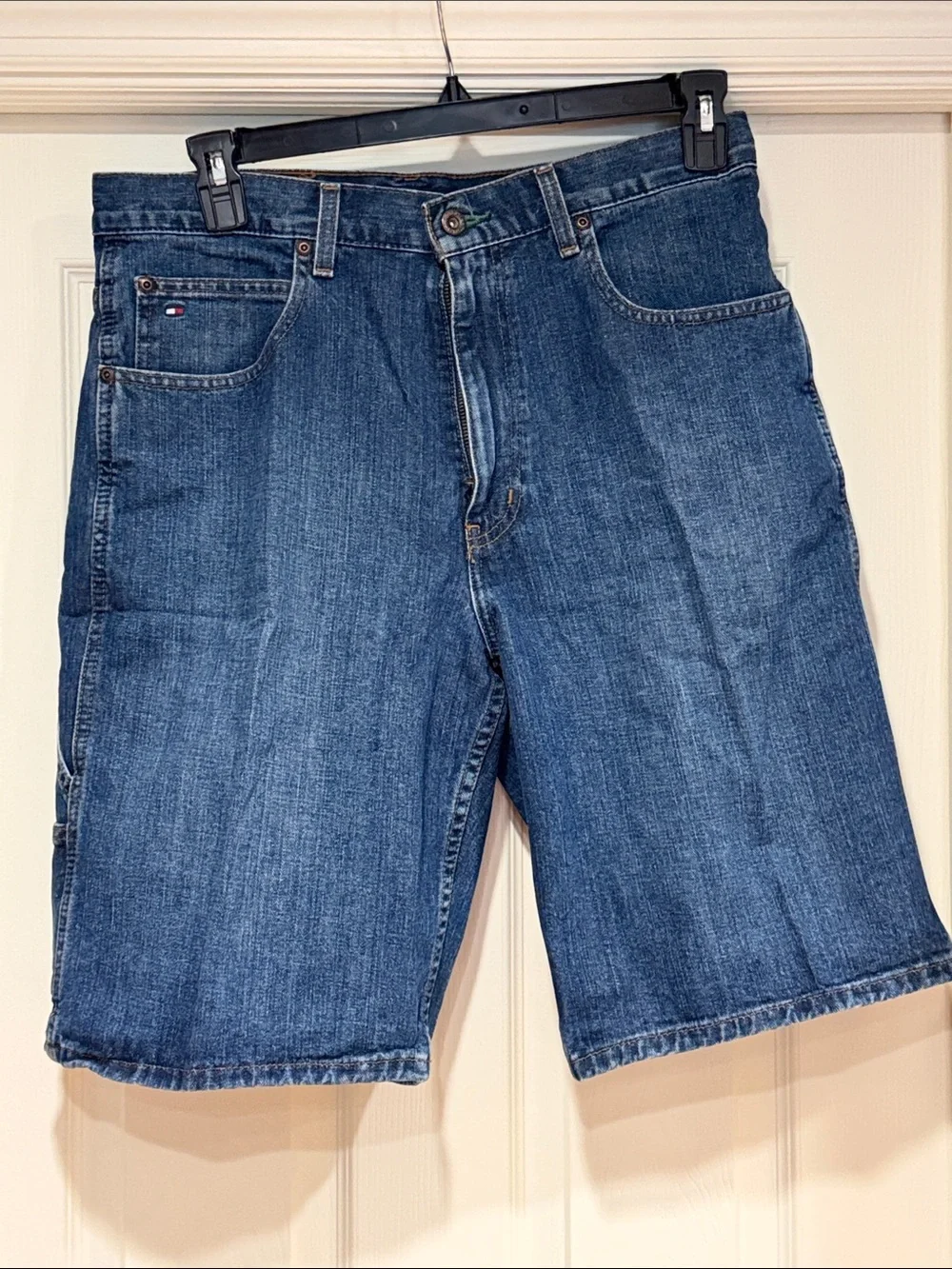 Tommy Hilfiger Men's Dark Blue Denim Jean Shorts